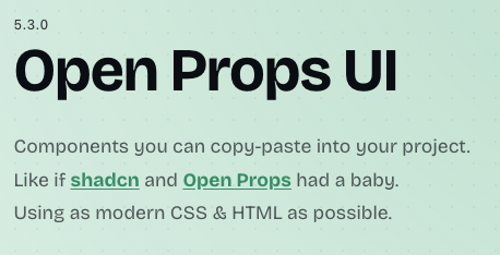 Open Props Open Props UI